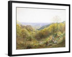 On the South Downs, England-Charles Gregory-Framed Giclee Print