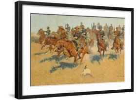 On the Southern Plains, 1907-Frederic Remington-Framed Giclee Print