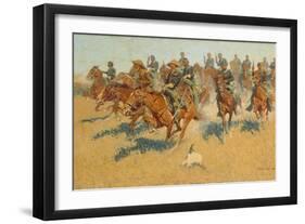 On the Southern Plains, 1907-Frederic Remington-Framed Giclee Print