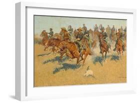 On the Southern Plains, 1907-Frederic Remington-Framed Giclee Print