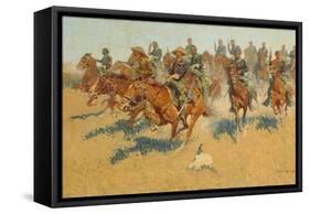 On the Southern Plains, 1907-Frederic Remington-Framed Stretched Canvas