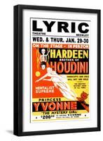 On the Stage, In Person, Hardeen-null-Framed Art Print
