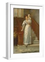 On the Staircase-George Goodwin Kilburne-Framed Giclee Print