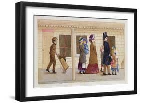 On the Station Platform, Addiscombe, 1883-Rosa Petherick-Framed Giclee Print