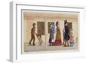 On the Station Platform, Addiscombe, 1883-Rosa Petherick-Framed Giclee Print