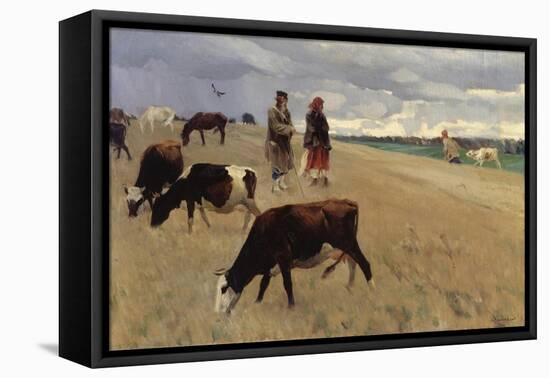 On the Stubblefield, 1896-Sergei Arsenyevich Vinogradov-Framed Stretched Canvas
