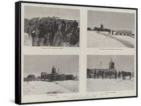 On the Summit of Ben Nevis-null-Framed Stretched Canvas