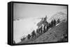 On the Summit of Rainier, 1909-Asahel Curtis-Framed Stretched Canvas