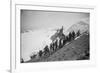 On the Summit of Rainier, 1909-Asahel Curtis-Framed Premium Giclee Print