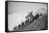 On the Summit of Rainier, 1909-Asahel Curtis-Framed Stretched Canvas