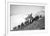 On the Summit of Rainier-Asahel Curtis-Framed Photographic Print