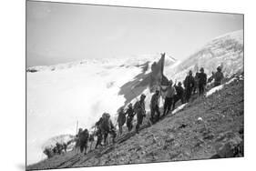 On the Summit of Rainier-Asahel Curtis-Mounted Photographic Print