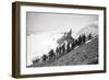 On the Summit of Rainier-Asahel Curtis-Framed Photographic Print