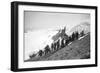 On the Summit of Rainier-Asahel Curtis-Framed Photographic Print