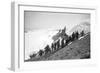 On the Summit of Rainier-Asahel Curtis-Framed Photographic Print