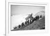 On the Summit of Rainier-Asahel Curtis-Framed Photographic Print