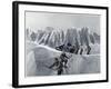 On the Summit Slope of the Aiguille d'Argentiere-Ernst Platz-Framed Art Print
