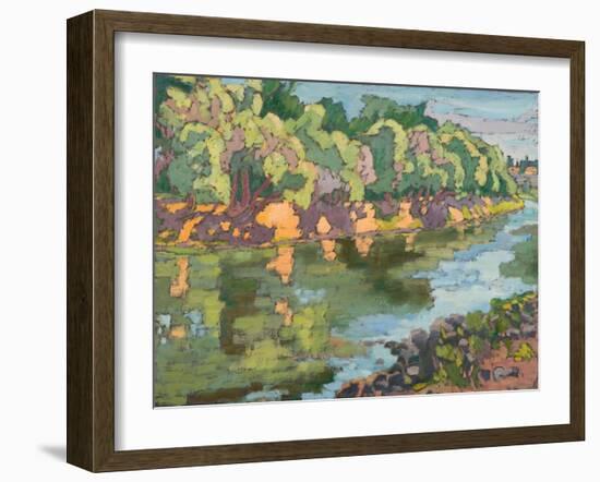 On The Sunny Side Of River Koros, 2012-Marta Martonfi-Benke-Framed Giclee Print