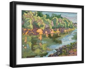 On The Sunny Side Of River Koros, 2012-Marta Martonfi-Benke-Framed Giclee Print