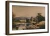 'On the Teify, Cardiganshire',19th century, (1935)-Peter De Wint-Framed Giclee Print