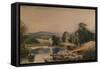 'On the Teify, Cardiganshire',19th century, (1935)-Peter De Wint-Framed Stretched Canvas