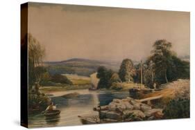'On the Teify, Cardiganshire',19th century, (1935)-Peter De Wint-Stretched Canvas