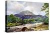On the Teith Near Callander, Perthshire, 1924-1926-RJ Begg-Stretched Canvas
