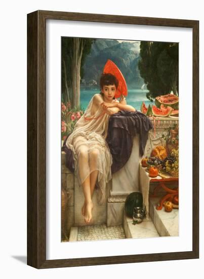 On the Temple Steps, 1889-Edward John Poynter-Framed Giclee Print