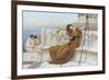 On the Terrace, 1890-John William Godward-Framed Giclee Print