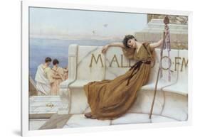 On the Terrace, 1890-John William Godward-Framed Giclee Print