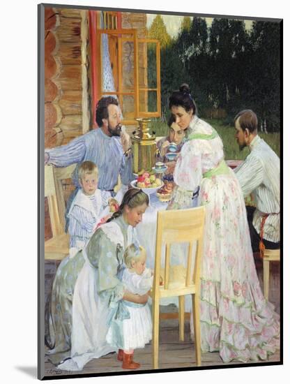 On the Terrace, 1906-B. M. Kustodiev-Mounted Giclee Print