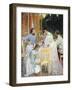 On the Terrace, 1906-B. M. Kustodiev-Framed Giclee Print