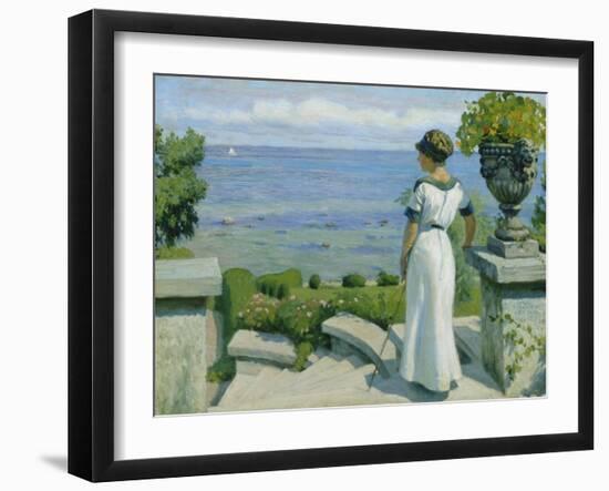 On the Terrace, 1912-Paul Fischer-Framed Giclee Print