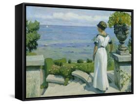 On the Terrace, 1912-Paul Fischer-Framed Stretched Canvas