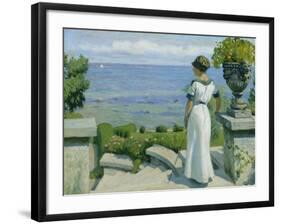 On the Terrace, 1912-Paul Fischer-Framed Giclee Print