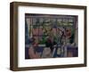 On the Terrace, 1929-Konstantin Nikolayevich Istomin-Framed Giclee Print