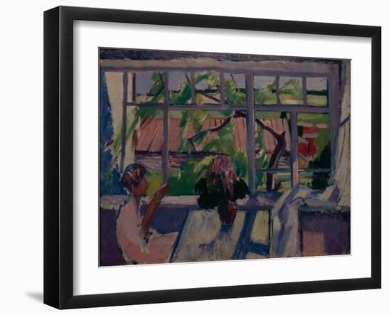 On the Terrace, 1929-Konstantin Nikolayevich Istomin-Framed Giclee Print