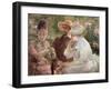 On the Terrace at Sevres, 1880-Marie Bracquemond-Framed Giclee Print