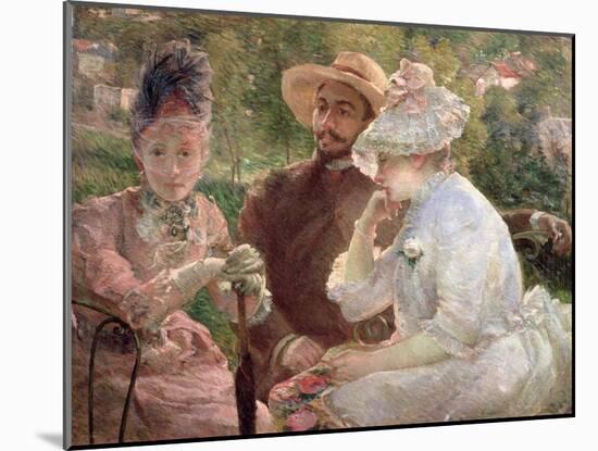 On the Terrace at Sevres, 1880-Marie Bracquemond-Mounted Giclee Print