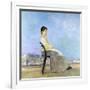 On the Terrace (Roman on a Flat Roof)-Max Klinger-Framed Giclee Print