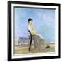 On the Terrace (Roman on a Flat Roof)-Max Klinger-Framed Giclee Print