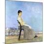 On the Terrace (Roman on a Flat Roof)-Max Klinger-Mounted Giclee Print