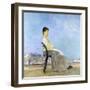 On the Terrace (Roman on a Flat Roof)-Max Klinger-Framed Giclee Print