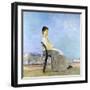 On the Terrace (Roman on a Flat Roof)-Max Klinger-Framed Giclee Print