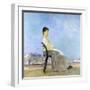 On the Terrace (Roman on a Flat Roof)-Max Klinger-Framed Giclee Print