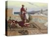 On the Terrace, Tangiers-Rudolphe Ernst-Stretched Canvas