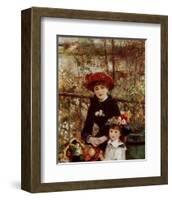 On the Terrace-Pierre-Auguste Renoir-Framed Art Print