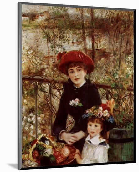 On the Terrace-Pierre-Auguste Renoir-Mounted Art Print