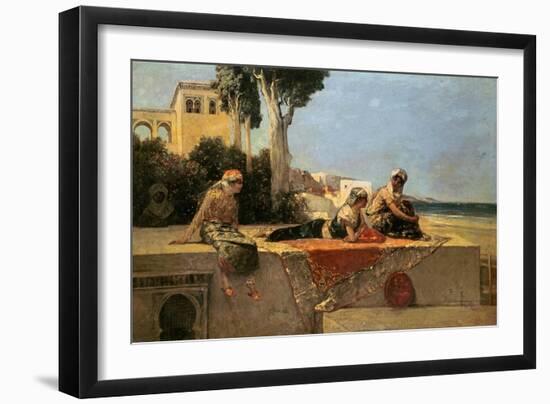 On the Terrace-Jean Joseph Benjamin Constant-Framed Giclee Print