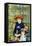 On The Terrace-Pierre-Auguste Renoir-Framed Stretched Canvas